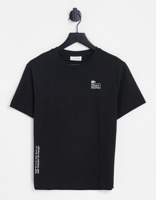 Lacoste logo t-shirt in black | ASOS