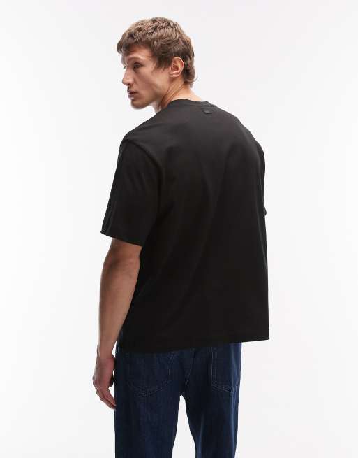Lacoste logo t-shirt in black, 3 of 5