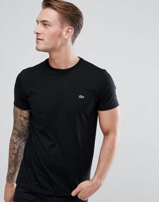 Lacoste logo t-shirt in black | ASOS