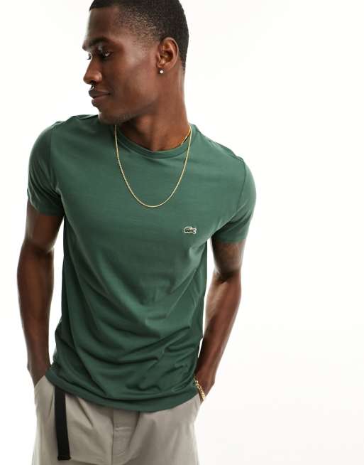 Lacoste logo t-shirt in dark green