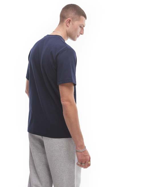 Lacoste logo t-shirt in navy, 4 of 4