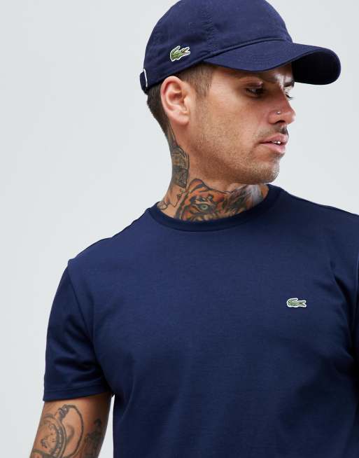 Lacoste logo t shirt in navy