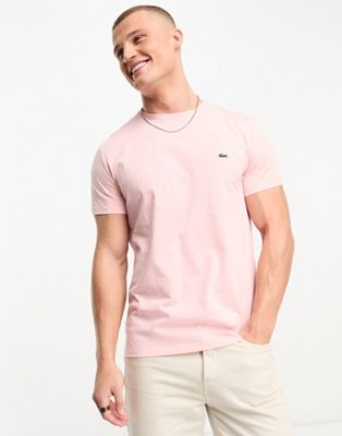 Lacoste logo t-shirt in pastel pink