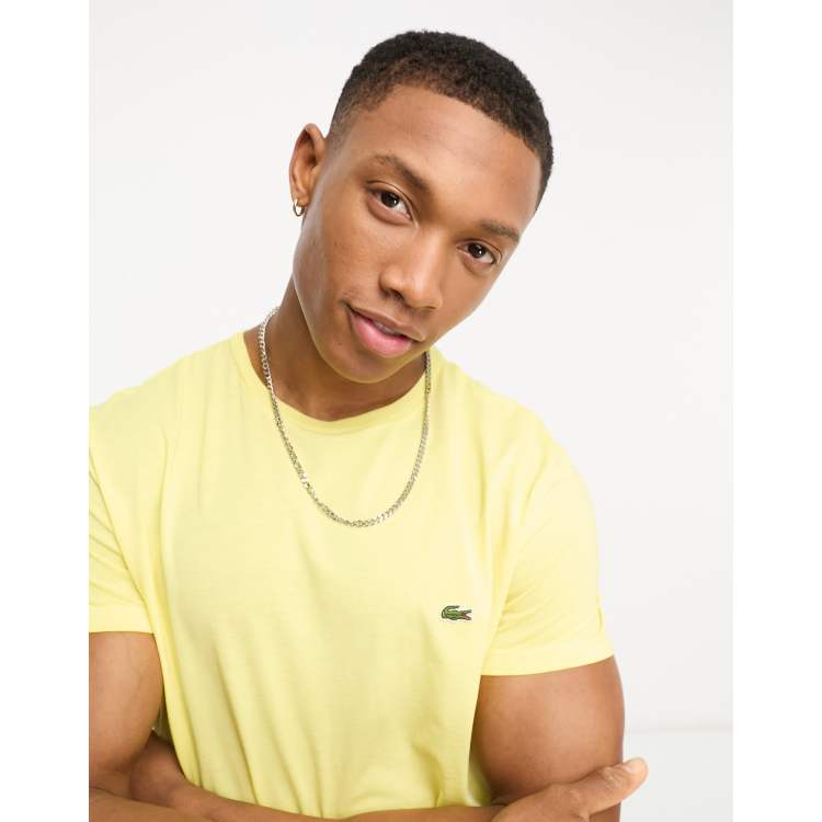 Lacoste logo t-shirt yellow | ASOS