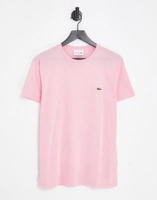 Lacoste logo t-shirt in pink