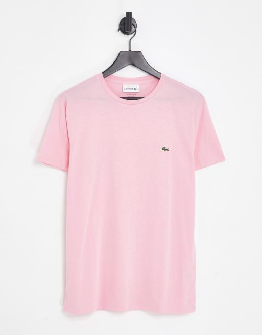 Lacoste logo t shirt in pink