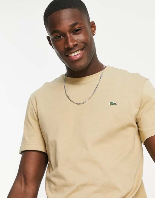 Lacoste t 2025 shirt beige