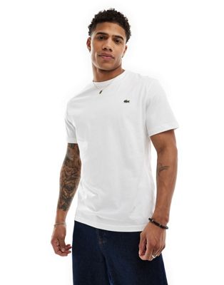 Lacoste logo t-shirt in white - ASOS Price Checker