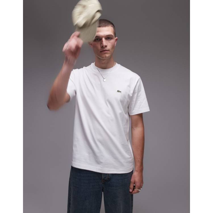 LACOSTE ホワイト Tシャツ US L - メルカリ