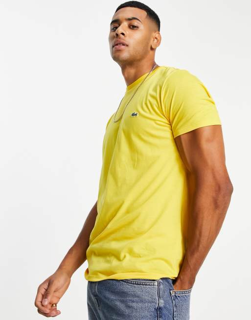 Lacoste logo t shirt in yellow