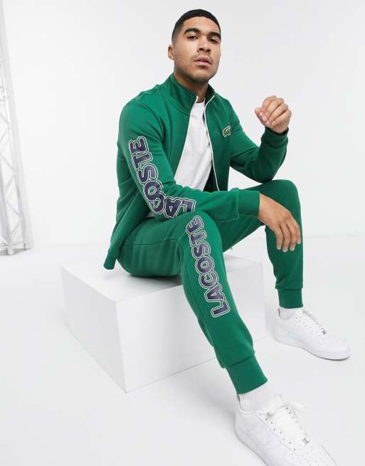 Lacoste logo tracksuit set in green ASOS