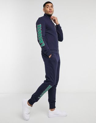 Lacoste logo tracksuit set in green 