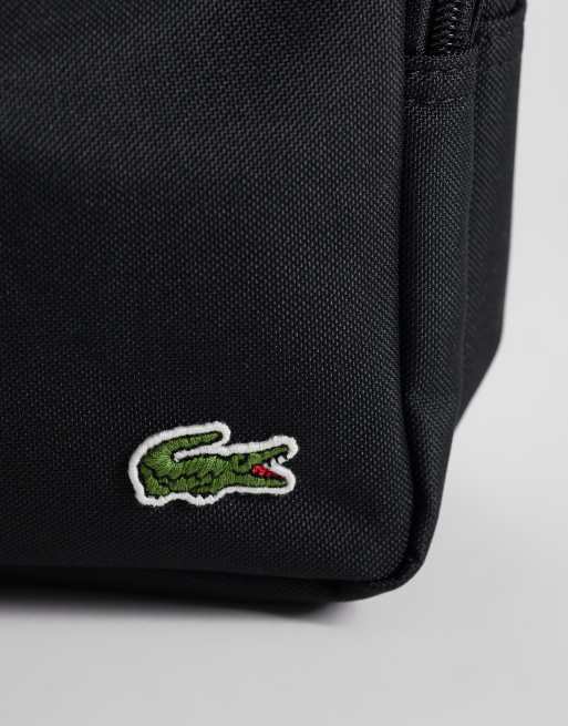 Lacoste logo washbag in black , 2 of 3