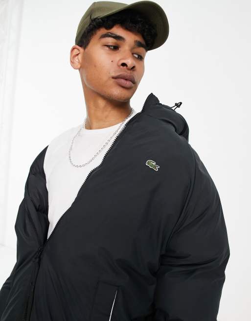 Lacoste L!VE clouded puffer jacket in blue, ASOS