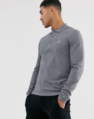 Lacoste long sleeve polo shirt in Grey 