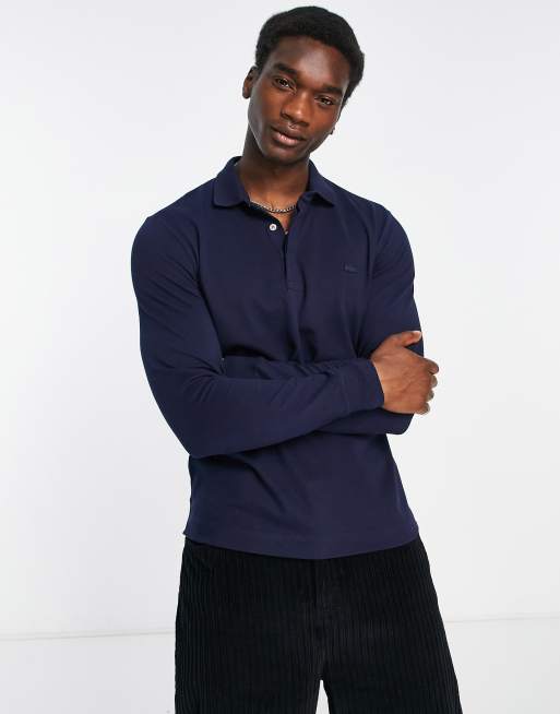 Lacoste Large Logo Polo Shirt in Navy - ASOS Outlet