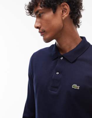 Lacoste Navy Blue Longsleeve Polo Shirt