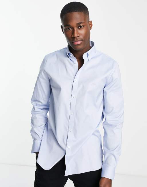 Lacoste long sleeve shirt in blue | ASOS