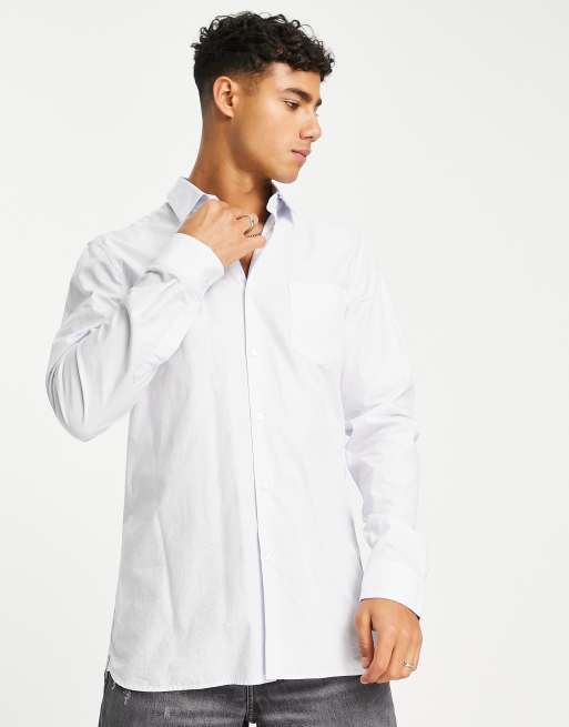 Lacoste long sleeve shirt in white | ASOS