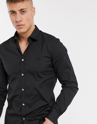 lacoste black long sleeve shirt