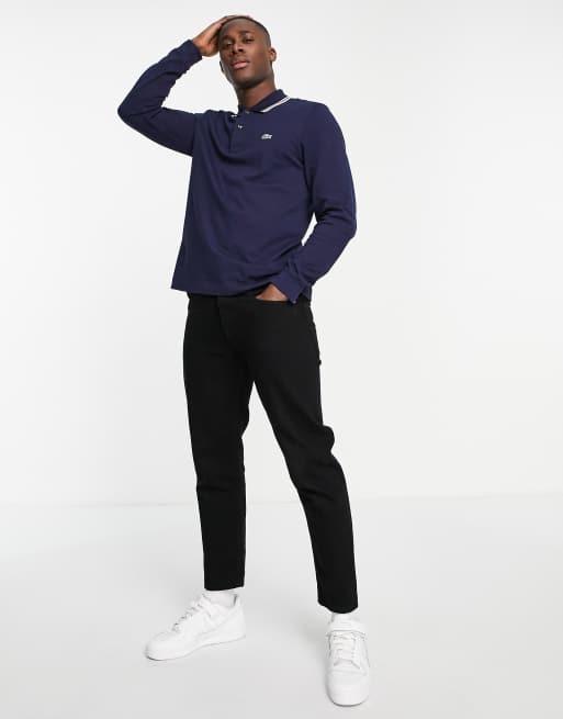 Polo lacoste manches online longues