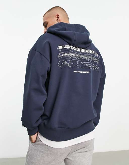 Relaxed Fit Graphic 1/4 Zip Sweatshirt - Blue