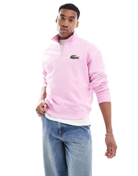 Lacoste Loose Fit High Neck Fleece Sweatshirt