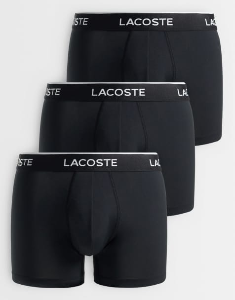 Lacoste lot de 3 boxers en microfibre noirs - view 1