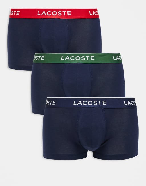 Lacoste - Lot de 3 boxers - Multicolore