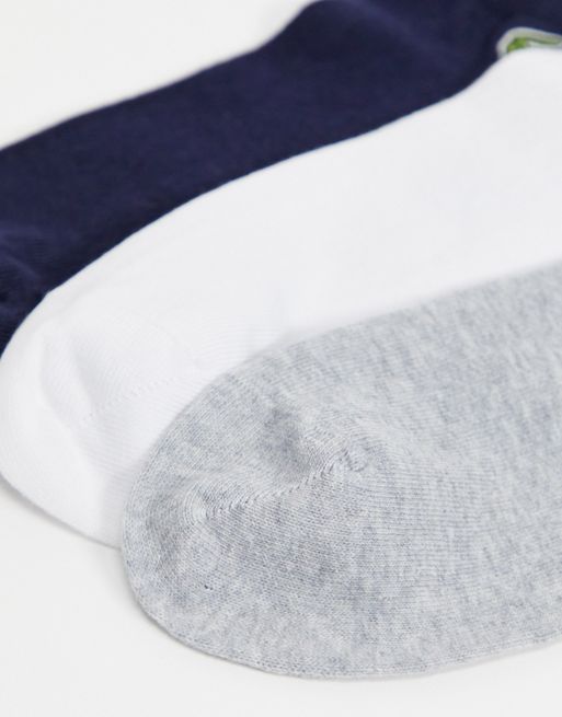 Chaussettes Lacoste Sport Gris/Blanc/Bleu (3 paires)
