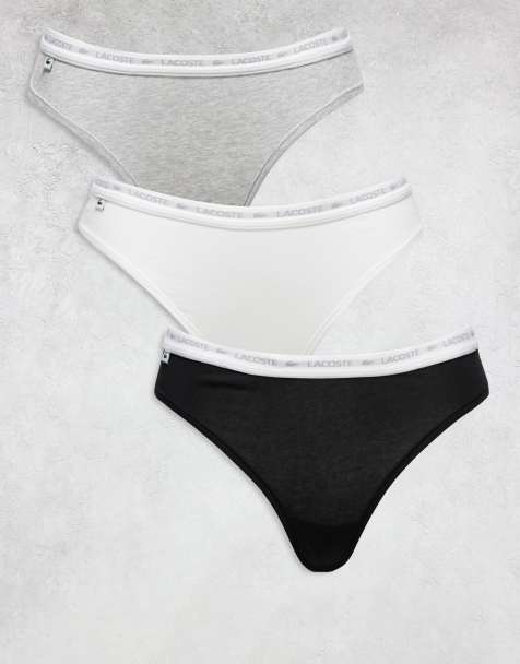 Lacoste - Lot de 3 strings - Noir, gris, blanc - view 1