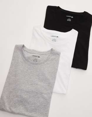 Lacoste - Lot de 3 t-shirts - Noir/gris/blanc-Multicolore