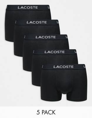 Lacoste - Lot de 5 boxers - Noir