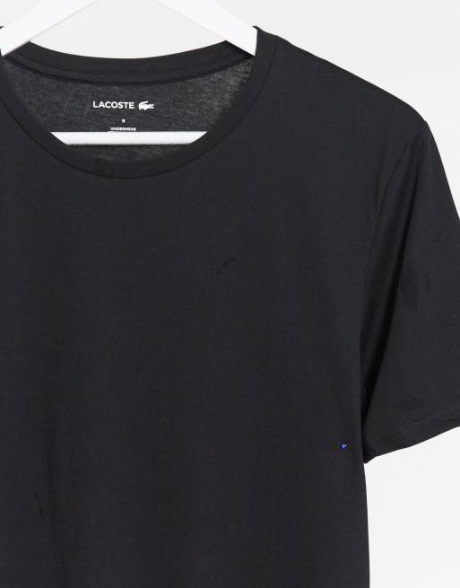 Lacoste - lounge 3-pak t-shirts i sort, 3 af 4