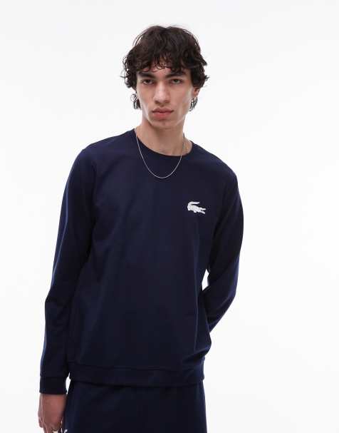 Lacoste - Loungekleding - Sweatshirt in marineblauw - view 1
