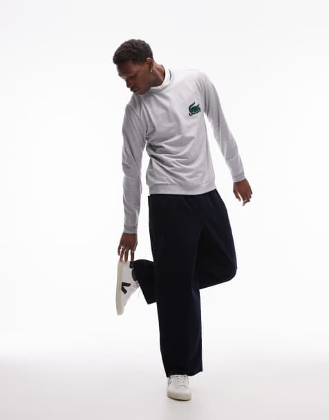 Lacoste loungewear sweatshirt in grey - view 1