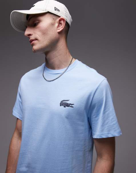 Lacoste loungewear t-shirt in light blue - view 1
