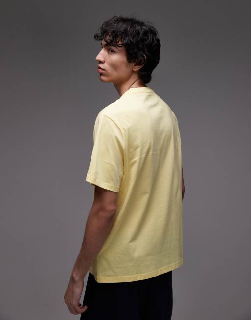 Lacoste loungewear t-shirt in light yellow, 4 of 4