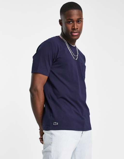 Lacoste loungewear t shirt in navy ASOS