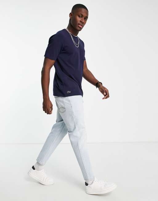 Lacoste loungewear t shirt in navy ASOS