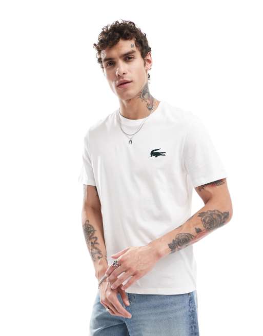 Lacoste loungewear t shirt in white ASOS