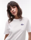 [Lacoste] Lacoste loungewear t-shirt in white XS White