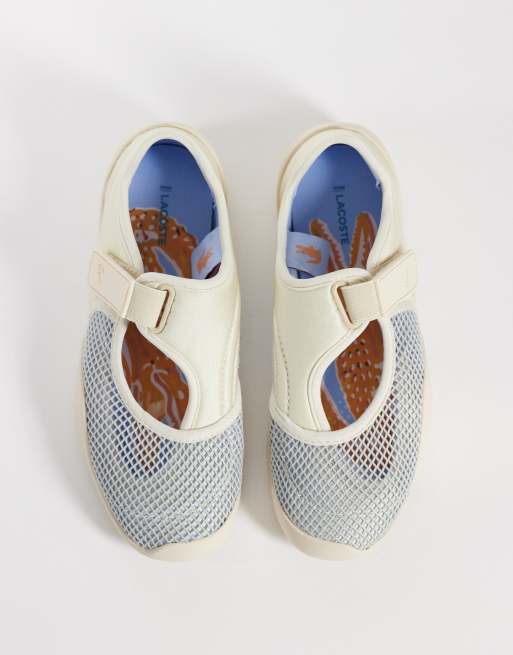 Lacoste - Low Mystere - Baskets style ballerines à logo - Blanc cassé, 2 de 5