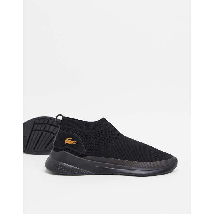 Lacoste lt fit sock sneakers in black