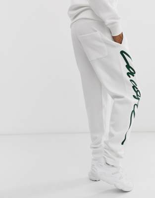 lacoste signature joggers