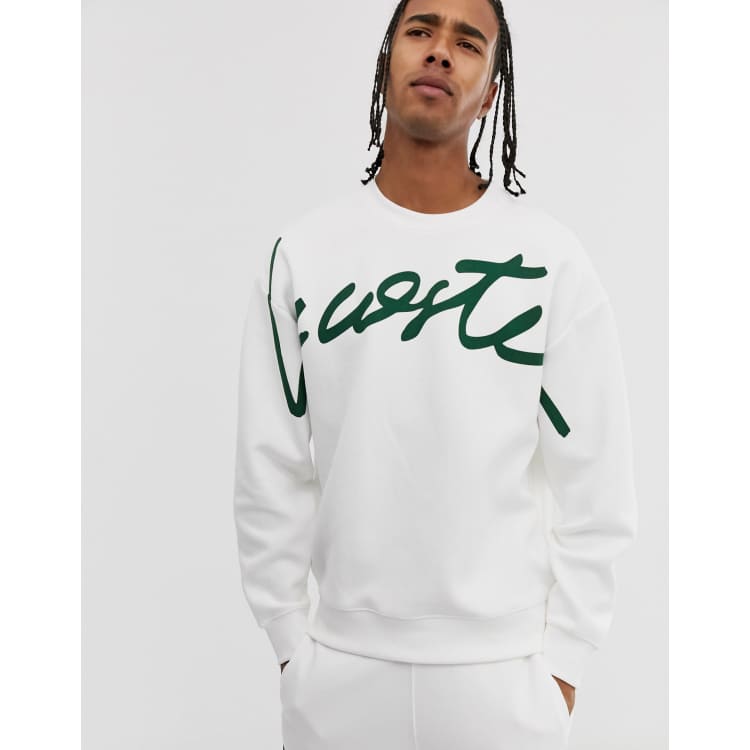 Lacoste live on sale signature sweatshirt