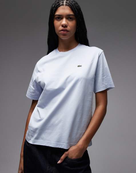 Lacoste - Lyseblå oversized T-shirt - view 1