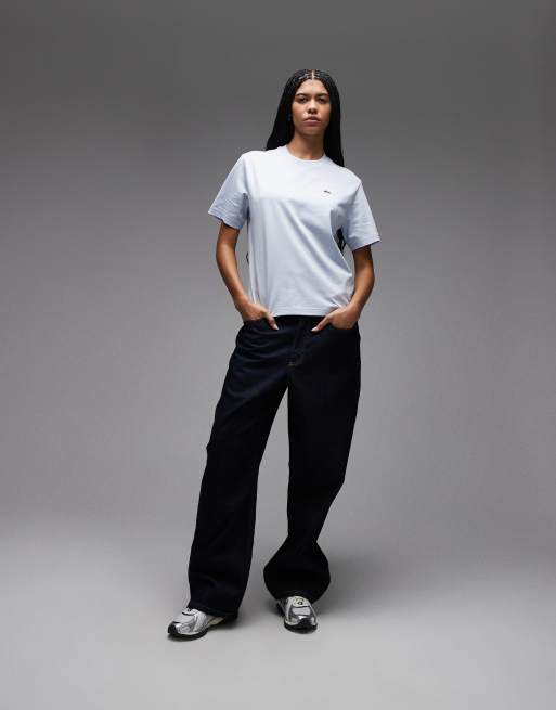 Lacoste - Lyseblå oversized T-shirt, 2 af 4