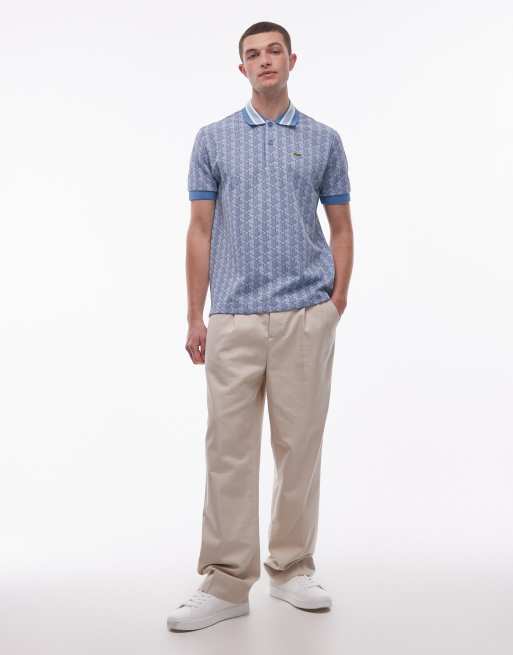 Lacoste - Lyseblå poloskjorte med monogram, 2 af 5