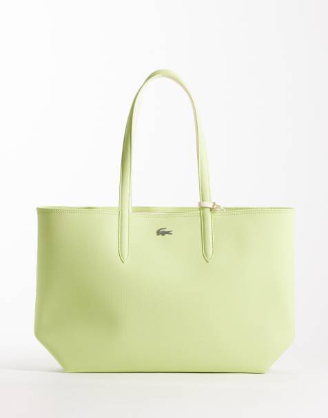 Lacoste - Lysegul og lysegrøn vendbar shoppertaske - view 1